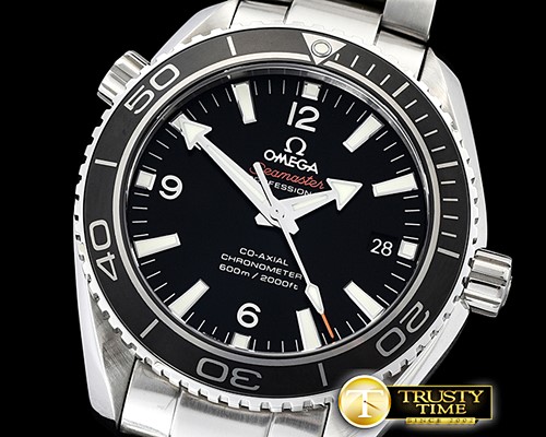 오메가 Planet Ocean 42mm Cer SS/SS Black/Wht VSF Asia 8500 -OMG0559A