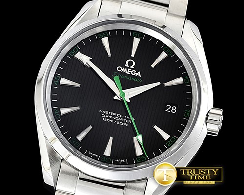 오메가 Aqua Terra 150m SS/SS Blk/Grn VSF Ultimate Asia 8500 -OMG0563B