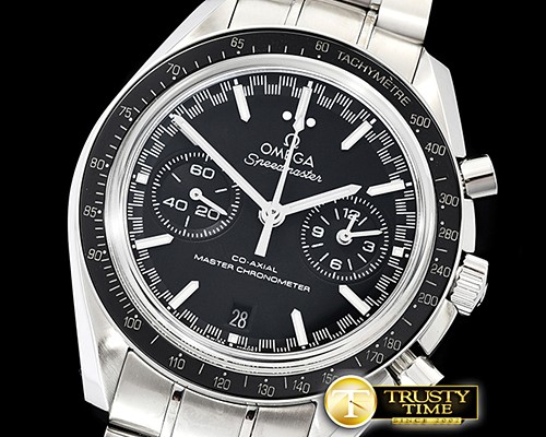 오메가 Speedmaster Moonwatch SS/SS Black OMF A7750 9900 -OMG0564B