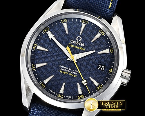 오메가 Aqua Terra 150m 007 James Bond SS/SS Blue VSF Asia 8500 -OMG0565