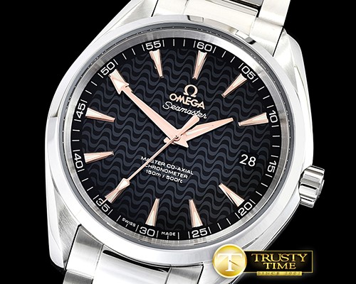 오메가 Aqua Terra 150m SS/SS Black/SS VSF Ultimate Asia 8500 -OMG0568A