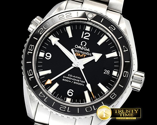 오메가 Planet Ocean 43.5mm GMT SS/SS Black VSF Asia 8605 -OMG0571A