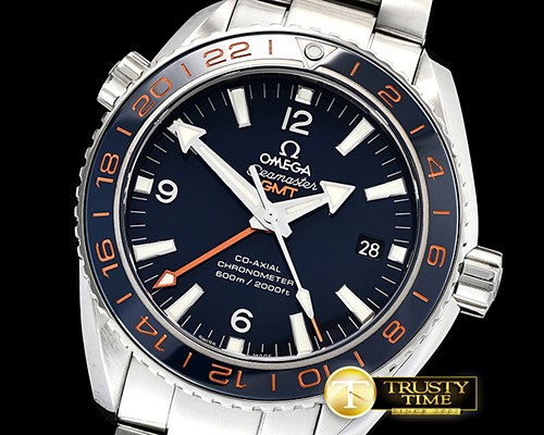 오메가 Planet Ocean 43.5mm GMT SS/SS Blue VSF Asia 8605 -OMG0571B