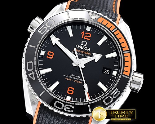 오메가 Planet Ocean 43.5mm SS/RU Black/Org VSF 1:1 Asia 8900 -OMG0578A