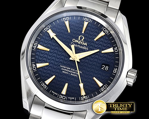 오메가 Aqua Terra 150m SS/SS Blue/Gold VSF Ult V2 Asia 8500 -OMG0580