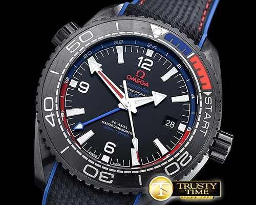 오메가 Planet Ocean 45.5mm America Cup CER/NY Blk VSF A8906 -OMG0587