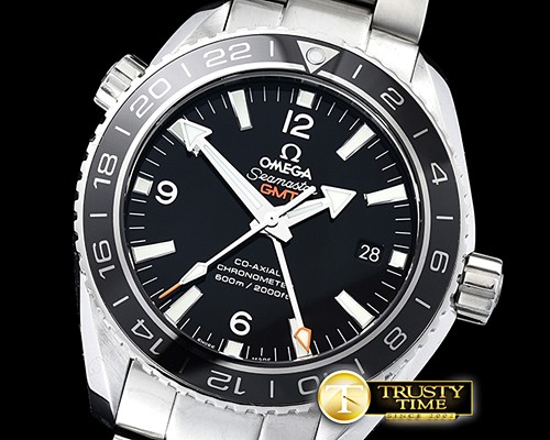 오메가 Planet Ocean 43.5mm GMT SS/SS Black VSF V2 Asia 8605 -OMG0589