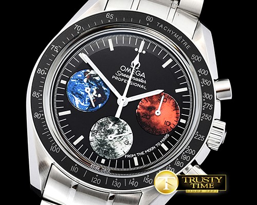 오메가 SpeedMaster Moon to Mars SS/SS Blk JHF Venus 75 -OMG520D