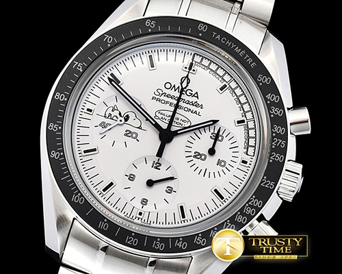 오메가 SpeedMaster Snoopy Ltd Ed SS/SS White JHF Venus 75 -OMG520F