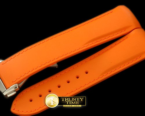 오메가 Rubber Strap for 45mm Ceramic Planet OceanOrange -OMGACC014A