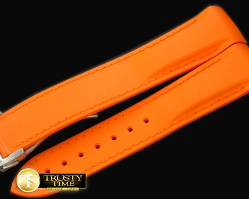오메가 Rubber Strap for 42mm Ceramic Planet OceanOrange -OMGACC015C