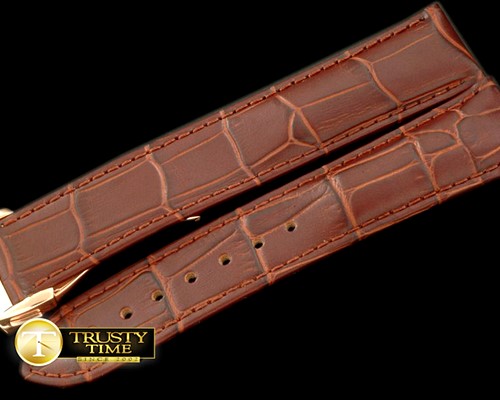 오메가 Brown Calf/Croc Pressed Design c/w RG Insignia Depl -OMGACC016A