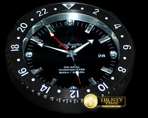 오메가 Dealer Clock Seamaster GMT Style Quartz -OMGCLK003