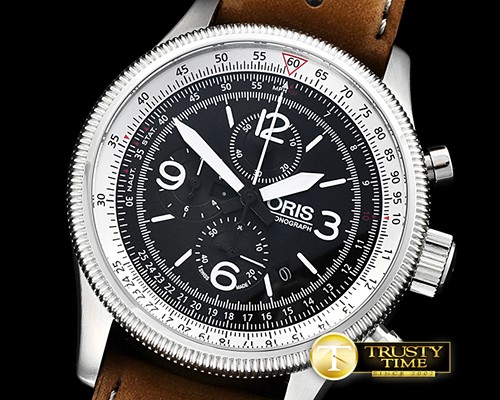 오리스 Oris Swiss Hunter Team SS/LE Black Jap Qtz Chrono -OR012