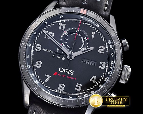오리스 Oris Audi Sport Chronograph PVD/LE Black Jap Qtz Chrono -OR013