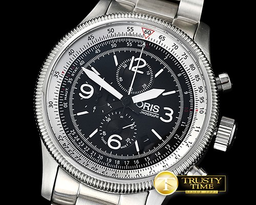 오리스 Oris Swiss Hunter Team SS/SS Black Jap Qtz Chrono -OR014