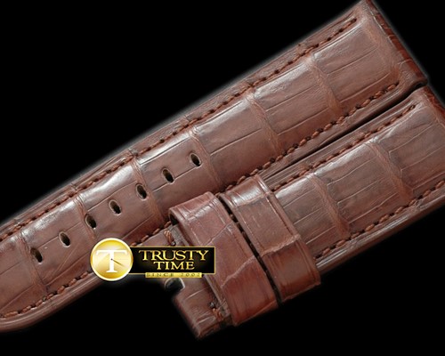 파네라이 26/26 Brown American Croc Straight Cut Leather Strap -PACC027