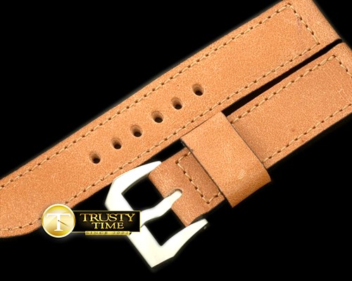 파네라이 Crazy Horse Distress Tan 24/24 Leather Strap -PACC041