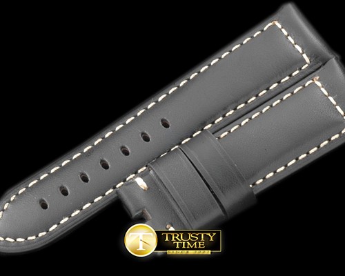 파네라이 24/22 Calf Leather Black/White Stitches for 44mm Pam -PACC080E