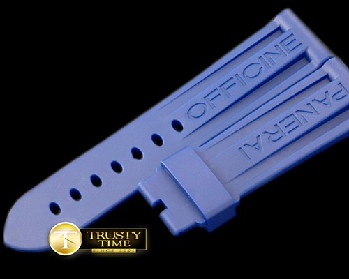 파네라이 24/22 Blue Rubber Strap for 44mm Pams -PACC081A