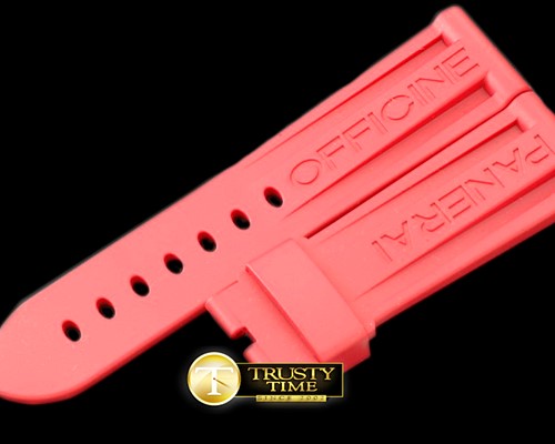 파네라이 24/22 Pink Rubber Strap for 44mm Pams -PACC081B
