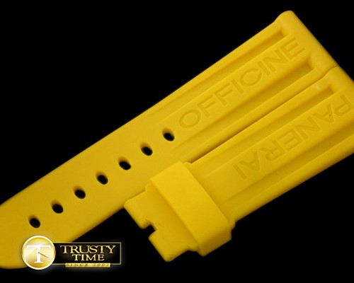 파네라이 24/22 Yellow Rubber Strap for 44mm Pams -PACC084B