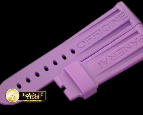 파네라이 24/22 Purple Rubber Strap for 44mm Pams -PACC084C