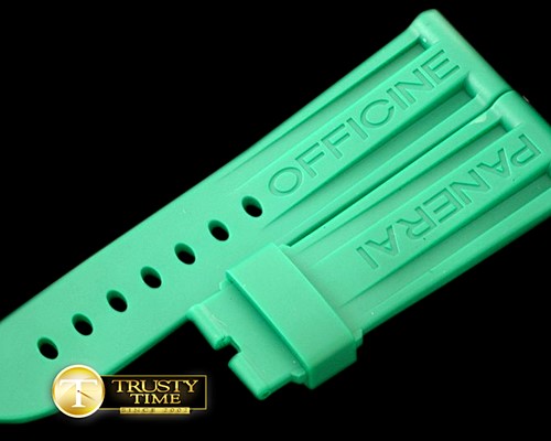 파네라이 24/22 Green Rubber Strap for 44mm Pams -PACC084D