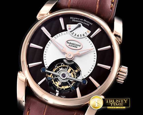 파르미지아니 Parmigiani Tonda 42 Tourbillon RG/LE Brown Tourbillon -PAR014C