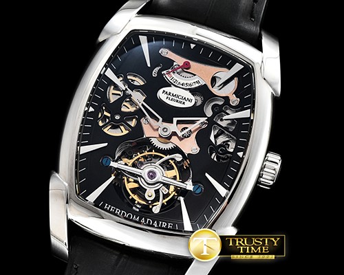 파르미지아니 Kalpa Hebdomadaire Tourbillon SS/LE Blk Asia HW Tourb -PAR018A