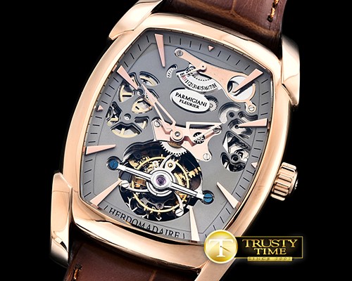 파르미지아니 Kalpa Hebdomadaire Tourbillon RG/LE Grey Asia HW Tourb -PAR019C