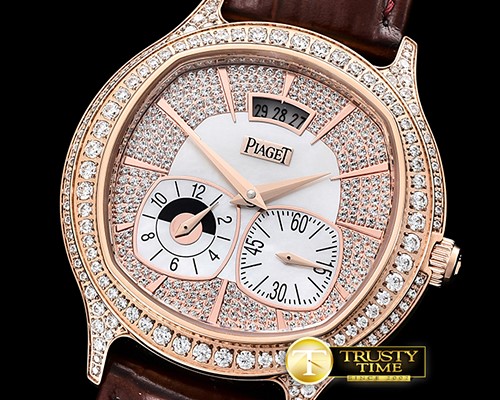 피아젯 Emperador Coussin Dual Time DIAM/RG/LE Asia Clone 850P -PIA039B