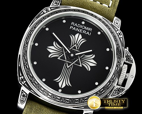 파네라이 Panerai 44mm Custom Cross SS/LE Green Asia 6497 -PN111CHRLE1