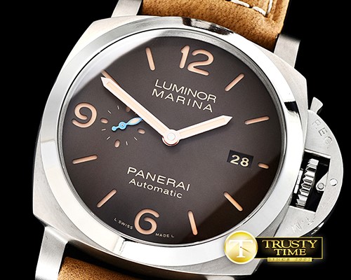 파네라이 PAM1351 Lum. Marina 3 Days TI/LE Brown ZF P9010 Mod -PN1351TLE