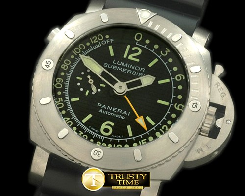 파네라이 Pam 193 DeepGauage Tuna Can TI/RU Black Asian 2813 23J -PN193RU
