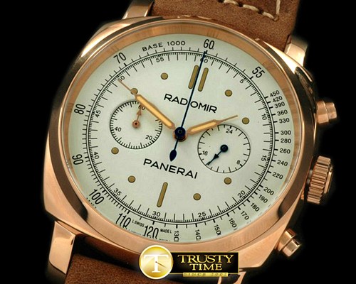 파네라이 Radiomir 1940 Chrono RG/LE White Jap OS20 Quartz -PN1940A