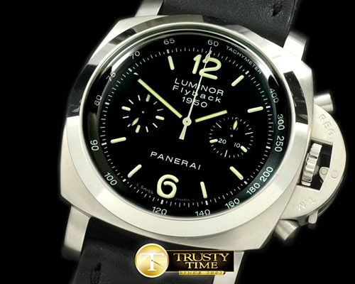 파네라이 Pam 212J 1950 Flyback Chrono SS/RU Blk A7750 -PN212JLE1