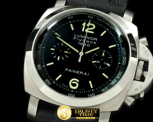 파네라이 Pam 212J 1950 Flyback Chrono SS/RU Blk A7750 -PN212JRU
