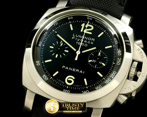 파네라이 Pam 212J 1950 Flyback Chrono SS/NY Blk A7750 -PN212NY