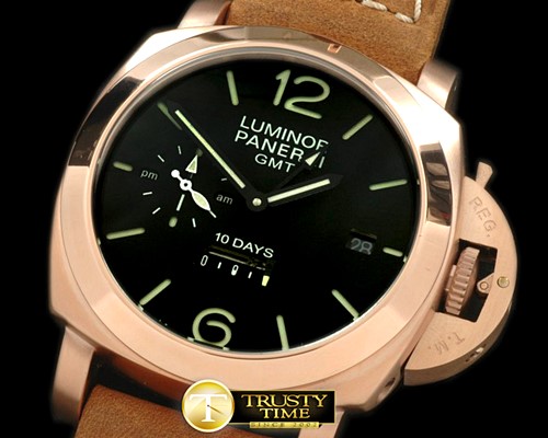 파네라이 Pam 270 1950 10 Days GMT RG/LE Black Asian 23J -PN270LE1