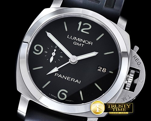 파네라이 PAM320 M Luminor GMT SS/RU Black VSF V2 P9001 Mod -PN320MRU1