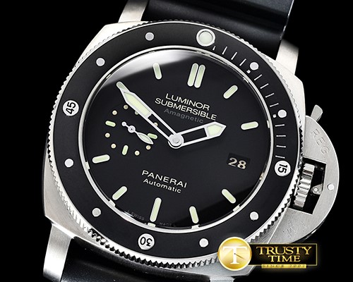 파네라이 PAM389 Submersible AMag TI/RU Black VSF V3 Mod.P9000 -PN389ORU4