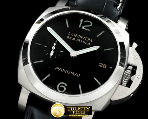 파네라이 Pam 392Q 1950 3 Days Auto SS/LE Black P9000 -PN392QLE