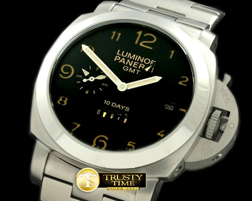 파네라이 Pam 402 1950 10 Days GMT SS/SS Black Asian 23J -PN402SS1