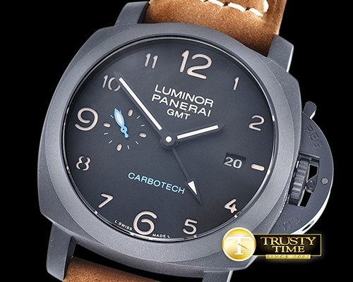 파네라이 PAM441 CarboTech GMT PVD/LE Black Asia 23J -PN441NLE