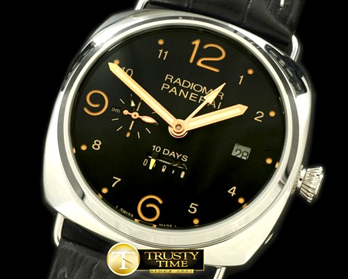 파네라이 Pam 495 Radiomir 10 days GMT SS/LE Black Asian 23J -PN495