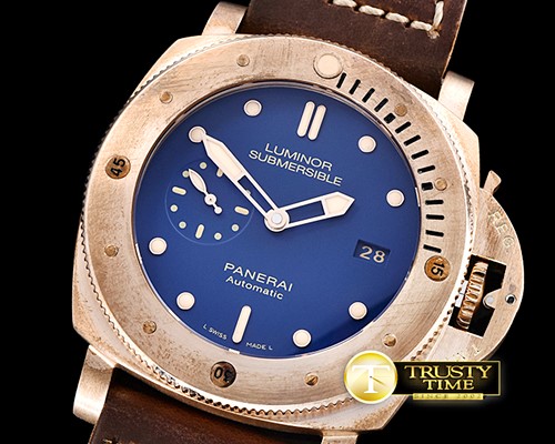 파네라이 PAM671T Bronzo Submersible BR/LE Blue ZF Mod9010 -PN671TLE
