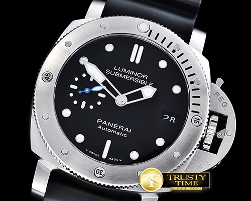 파네라이 PAM682 Lum Sub 1950 3 Day 42mm SS/RU Blk XF V2 P9010 -PN682RU1