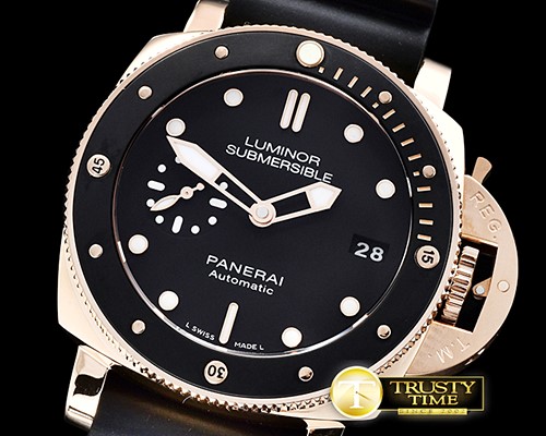 파네라이 PAM684 Lum Sub 1950 3 Day 42mm RG/RU Blk ZF P9010 -PN684TRU