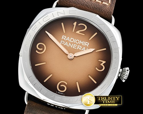 파네라이 Radiomir 3 Days Acc. Brevettato SS/LE Bwn SF P3000 Mod -PN687L1